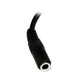 StarTech.com Cable Adaptador de 15cm de Audio Estéreo Mini Jack de 3,5mm Hembra a 2x RCA Macho