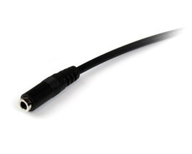 StarTech.com Cable de 2m de Extensión Alargador de Auriculares Headset Mini-Jack 3,5mm 4 pines Macho a Hembra