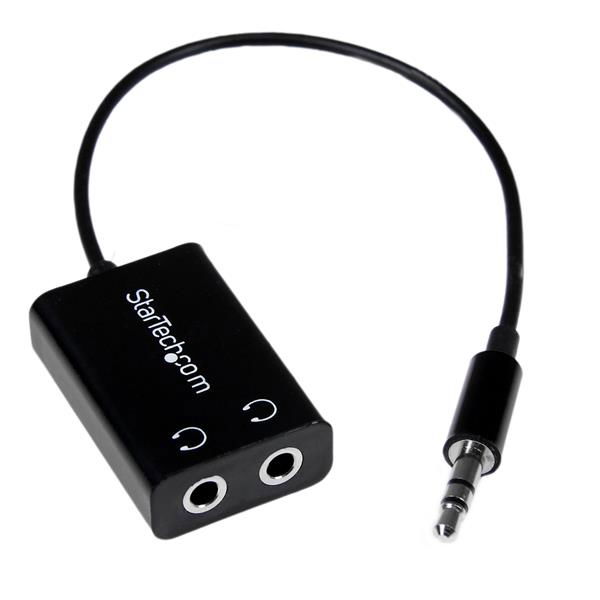 StarTech.com Adaptador Divisor Splitter de Auriculares Mini-Jack 3,5mm 3 pines Estéreo Macho a 2x Hembra StarTech.com Adaptador Divisor Splitter de Auriculares Mini-Jack 3,5mm 3 pines Estéreo Macho a 2x Hembra