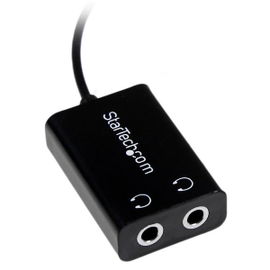 StarTech.com Adaptador Divisor Splitter de Auriculares Mini-Jack 3,5mm 3 pines Estéreo Macho a 2x Hembra StarTech.com Adaptador Divisor Splitter de Auriculares Mini-Jack 3,5mm 3 pines Estéreo Macho a 2x Hembra