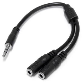 StarTech.com Adaptador Divisor de Auriculares Mini-Jack 3,5mm 3 pines Macho a 2x Mini-Jack 3 pines Hembra StarTech.com Adaptador Divisor de Auriculares Mini-Jack 3,5mm 3 pines Macho a 2x Mini-Jack 3 pines Hembra