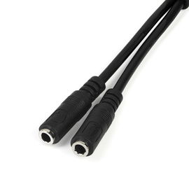 StarTech.com Adaptador de Auriculares con Micrófono Mini-Jack 3,5mm 4 pines a Conectores Separados de Auriculares y de Micrófono - M a 2xH