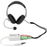 StarTech.com Adaptador de Auriculares con Micrófono Mini-Jack 3,5mm 4 pines a Conectores de Auriculares y de Micrófono - M a 2xH Blanco