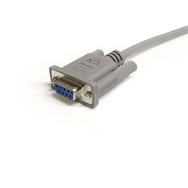 StarTech.com Cable Alargador de 1,8m de Extensión DB9 Serie RS232 EGA Macho a Hembra - Extensor Gris