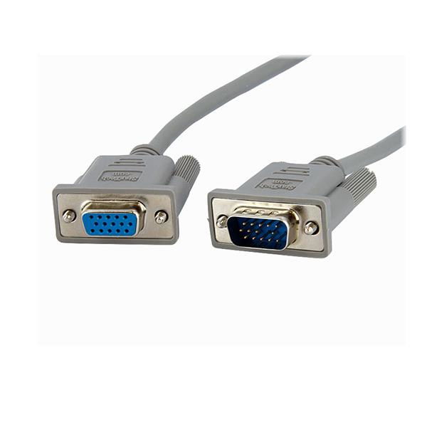 StarTech.com Cable de 3m de Extensión de Vídeo VGA para Pantalla Macho a Hembra