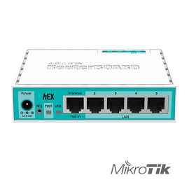 MikroTik RouterBOARD hEX RB750Gr3 - - router - conmutador de 4 puertos - 1GbE
