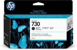HP 730 130-ml Matte Black DesignJet Ink Cartridge HP 730 130-ml Matte Black DesignJet Ink Cartridge