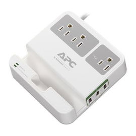 APC P3U3 limitador de tensión Gris, Blanco 3 salidas AC 120 V 1,83 m