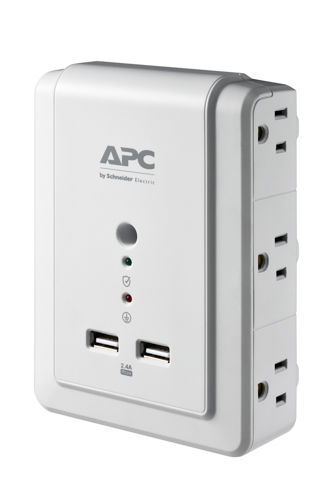APC P6WU2 limitador de tensión Blanco 6 salidas AC 120 V
