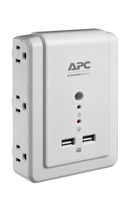 APC P6WU2 limitador de tensión Blanco 6 salidas AC 120 V
