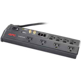 APC Home/Office SurgeArrest 8 Outlets with tel2/splitter and coax jacks, 120V Negro 8 salidas AC 1,83 m