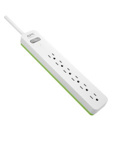 APC PE66W limitador de tensión Verde, Blanco 6 salidas AC 120 V 1,83 m APC PE66W limitador de tensión Verde, Blanco 6 salidas AC 120 V 1,83 m