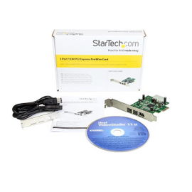 StarTech.com Adaptador Tarjeta FireWire PCI-Express PCI-e de 2 Puertos F/W 800 y 1 Puerto F/W 400