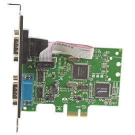 StarTech.com Tarjeta Serie PCI Express de 2 Puertos DB9 RS232 con UART 16C1050 - Adaptador Interno Serie PCI-E