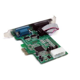 StarTech.com Tarjeta Adaptadora PCI Express PCIe de 2 Puertos Serie RS232 DB9 UART 16550 Serial