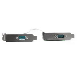 StarTech.com Tarjeta Adaptadora PCI Express de 2 Puertos Serie de Perfil Bajo RS232 UART 16550 Serial