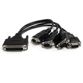 StarTech.com Tarjeta Adaptadora PCI Express PCIe de 4 Puertos Serie con Cable Multiconector RS232 Serial