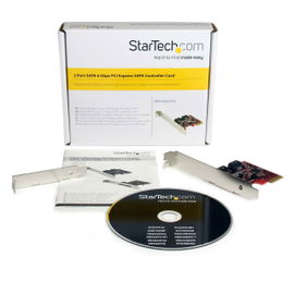 StarTech.com Tarjeta Adaptadora Controladora PCI Express PCIe 2 Puertos SATA Internos - SATA III