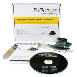 StarTech.com Tarjeta Adaptadora Controladora PCI Express PCI-E SATA 3 III 6Gbps RAID 4 Puertos con HyperDuo StarTech.com Tarjeta Adaptadora Controladora PCI Express PCI-E SATA 3 III 6Gbps RAID 4 Puertos con HyperDuo