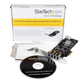 StarTech.com Tarjeta PCI Express con 4 Puertos USB 3.0 StarTech.com Tarjeta PCI Express con 4 Puertos USB 3.0