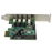 StarTech.com Tarjeta Adaptador PCI Express PCI-E USB 3.0 con UASP de 4 Puertos - Alimentación SATA