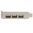 StarTech.com Adaptador Tarjeta PCI Express Perfil Bajo USB 2.0 Alta Velocidad - 3 Externos y 1 Interno