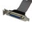 StarTech.com Adaptador de 40cm Header Cabezal Bracket Paralelo Perfil Bajo DB25 a IDC26 Pines Placa Base