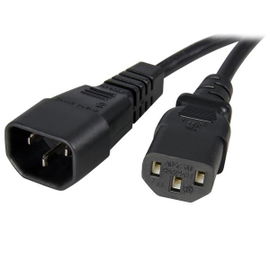 StarTech.com Cable 14 AWG Extensor de Extensión Estándar de 90cm de Alimentación de Ordenador C14 a C13 StarTech.com Cable 14 AWG Extensor de Extensión Estándar de 90cm de Alimentación de Ordenador C14 a C13
