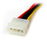 StarTech.com Adaptador Cable Divisor Molex 4 Pines a SATA - 2x Hembra SATA y 1x Macho LP4