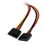 StarTech.com Adaptador Cable Divisor Molex 4 Pines a SATA - 2x Hembra SATA y 1x Macho LP4