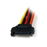 StarTech.com Cable 0,15m Adaptador Bifurcador Divisor Splitter Alimentación SATA Latching Cierre Pestillo - 2x Hembra