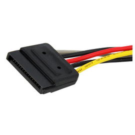 StarTech.com Cable Adaptador Bifurcador Divisor Splitter de Alimentación SATA de 0,15m - 2x Hembra