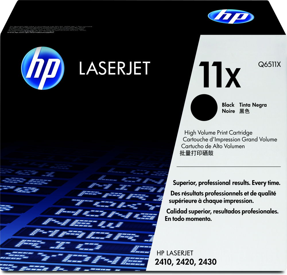 HP 11X cartucho de tóner 1 pieza(s) Original Negro HP 11X cartucho de tóner 1 pieza(s) Original Negro