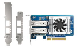 TARJETA DE RED QNAP QXG-25G2SF-CX6 DUAL-PORT SFP28 25GBE NETWORK EXPANSION CARD; LOW-PROFILE FORM FACTOR; PCIE GEN4 X8