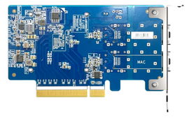TARJETA DE RED QNAP QXG-25G2SF-CX6 DUAL-PORT SFP28 25GBE NETWORK EXPANSION CARD; LOW-PROFILE FORM FACTOR; PCIE GEN4 X8