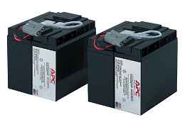 APC Replacement Battery Cartridge #55 - Batería de UPS - Ácido de plomo - 2 celdas - negro - para P/N: SMT2200C, SMT2200I-AR, SMT2200IC, SMT3000C, SMT3000I-AR, SMT3000IC, SUA3000I-IN