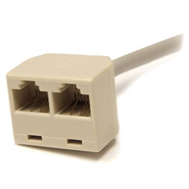 StarTech.com Cable Adaptador Divisor Splitter RJ45 2 a 1 - Hembra a Macho - Divisor Splitter para Cable de Red Ethernet RJ45
