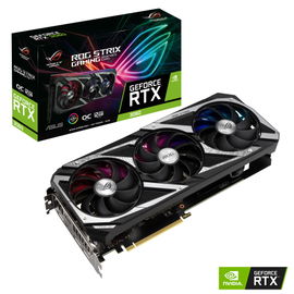 ASUS ROG-STRIX-RTX3060-O12G-V2-GAMING - OC Edition - tarjeta gráfica - GF RTX 3060 - 12 GB GDDR6 - PCIe 4.0 - 2 x HDMI, 3 x DisplayPort