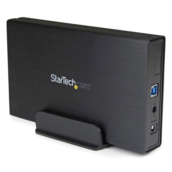 StarTech.com Caja Carcasa USB 3.0 de Disco Duro SATA 3 III 6Gbps de 3,5 Pulgadas Externo con UASP - Aluminio Negro StarTech.com Caja Carcasa USB 3.0 de Disco Duro SATA 3 III 6Gbps de 3,5 Pulgadas Externo con UASP - Aluminio Negro