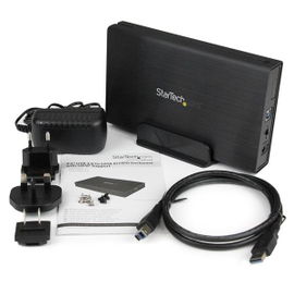StarTech.com Caja Carcasa USB 3.0 de Disco Duro SATA 3 III 6Gbps de 3,5 Pulgadas Externo con UASP - Aluminio Negro StarTech.com Caja Carcasa USB 3.0 de Disco Duro SATA 3 III 6Gbps de 3,5 Pulgadas Externo con UASP - Aluminio Negro
