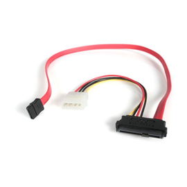 StarTech.com Adaptador Cable de 45cm Divisor SAS 29 Pines a Molex Macho LP4 y SATA - SFF-8482