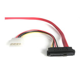 StarTech.com Adaptador Cable de 45cm Divisor SAS 29 Pines a Molex Macho LP4 y SATA - SFF-8482
