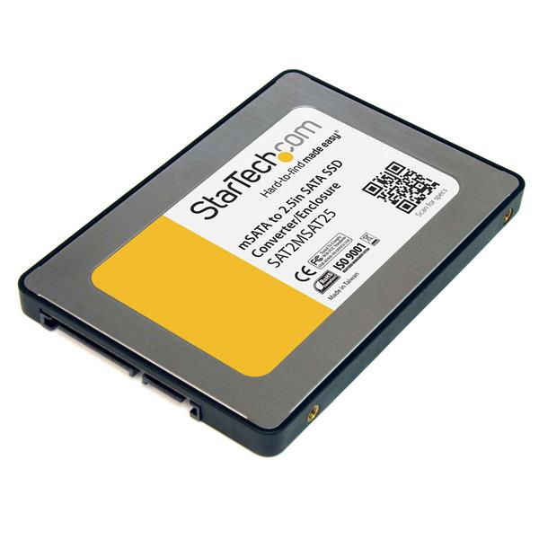 StarTech.com Caja Adaptadora SATA de 2,5 Pulgadas para Unidad de Estado Sólido SSD mSATA