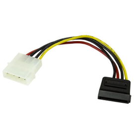 StarTech.com Cable Adaptador de 15cm de Alimentación MOLEX LP4 4 Pines a SATA 15 Pines StarTech.com Cable Adaptador de 15cm de Alimentación MOLEX LP4 4 Pines a SATA 15 Pines