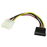 StarTech.com Cable Adaptador de 15cm de Alimentación MOLEX LP4 4 Pines a SATA 15 Pines