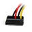 StarTech.com Adaptador Cable 15cm Alimentación SATA Ángulo a la Izquierda 15 Pines a 4 Pines LP4