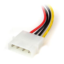 StarTech.com Adaptador Cable 15cm Alimentación SATA Ángulo a la Izquierda 15 Pines a 4 Pines LP4 StarTech.com Adaptador Cable 15cm Alimentación SATA Ángulo a la Izquierda 15 Pines a 4 Pines LP4
