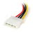 StarTech.com Adaptador Cable 15cm Alimentación SATA Ángulo a la Izquierda 15 Pines a 4 Pines LP4