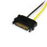 StarTech.com Cable Adaptador 15cm Alimentación SATA a Conector 6 Pines de Corriente de Tarjeta Gráfica PCI Express PCIe