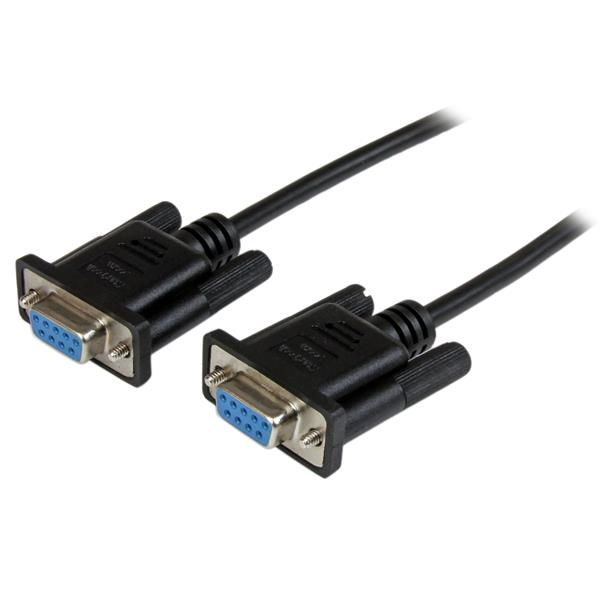 StarTech.com Cable de 2m Nulo de Módem Serie RS232 DB9 - Hembra a Hembra - Color Negro StarTech.com Cable de 2m Nulo de Módem Serie RS232 DB9 - Hembra a Hembra - Color Negro